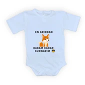 En Azından Babam Kadar Kurnazım Bebek Body Zıbın Çıtçıtlı Badi MNK0628 - 8