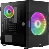 Aerocool Atomic 1 x 20cm ve 1 x 12cm ARGB Fanlı Mini Tower Kasa - 1