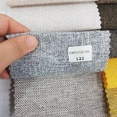 Keten Açık Gri Melanj  Dokuma Döşemelik ve Minder Kumaşı Eni 140 cm - 1
