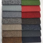 Keten Siyah Dokuma Döşemelik ve Minder Kumaşı Eni 140 cm - 1
