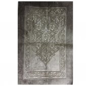 Uludağ Seccade Deri Taban Kadife Kabartmalı - 8