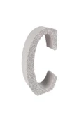 3D Kalın Simli Strafor Harf 4cmx15cm Gümüş - 5