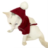 Cream Bordo Sweatshirt Kedi Süeteri Kedi Kıyafeti - 6