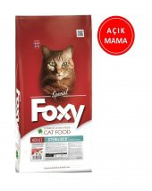 Foxy 32/10 Sterilised Tavuk Etli Kısırlaştırılmış Kedi Maması 1 Kg AÇIK - 1