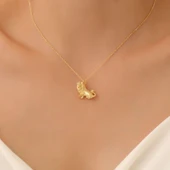 925 Ayar Gümüş, Üç Boyutlu Aslan Kolye - CN00356 thumbnail 3