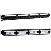 S-Link SL-F624 24’Lü FTP Cat6 Patch Panel - 1