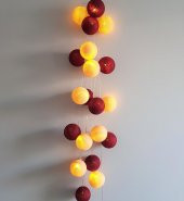 El Yapımı Dekoratif Montessori Işıklı Top Yılbaşı Aydınlatma - 3