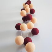 El Yapımı Dekoratif Montessori Işıklı Top Yılbaşı Aydınlatma - 4