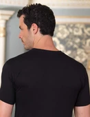 Şahinler E011 Erkek Kısa Kollu V Yakalı Penye Atlet - 2