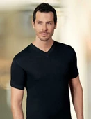 Şahinler E011 Erkek Kısa Kollu V Yakalı Penye Atlet - 1