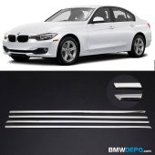 BMW F30 3 SERİSİ KROM CAM ÇITASI ALT KISIM 4 PRÇ MÜKEMMEL GÖRÜNÜM - 1