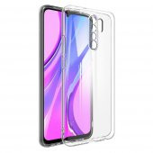 Xiaomi Redmi 9 Kılıf FitCase Toz Koruma Tıpalı Şeffaf Arka Kapak - 1