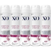 XO Deodorant 150ML Women-Kadın Sensitive & Effective (5 Li Set) thumbnail 1