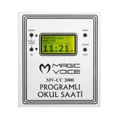 Magicvoice MV-CC2000 USB Duvar Tipi Programlı 20 Adet MP3 Formatı Zil / İstiklal Marşlı Akıllı Dijital Okul Saati (Çan Takılabilir) - 6
