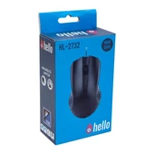 Hello HL-2732 Usb Kablolu Siyah 800 DPI Mouse - 9