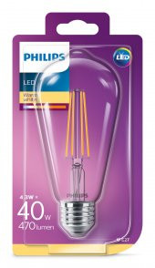 Philips Led Classıc 40w st64 e 2 ww cl nd (807897) - 1