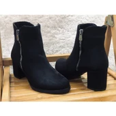 Pembe Potin Fermuarlı Kadın Bot A1060-20 thumbnail 4