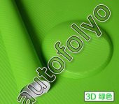 Karbon Folyo Yeşil Kendinden Yapışkanlı 127 CM X 2 METRE - 2