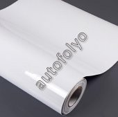Beyaz Folyo Parlak Lake Görünümlü Kendinden Yapışkanlı 60 CM X 5 METRE - 2