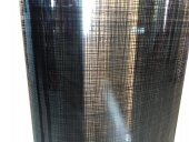 SİYAH ÇİZGİLİ DEKOR FOLYOSU 102 CM X 1 METRE - 1
