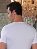 Şahinler E072 Erkek Kısa Kol V Yakalı Likralı Süprem Atlet - 2