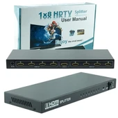 Powermaster PM-14218 1 Giriş 8 Çıkış Port 1080P FHD HDMI Dağıtıcı Splitter (8Li Çoklayıcı) - 2