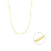 14 Ayar Altın Balık Sırtı İtalyan Kolye thumbnail 2