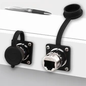 Powermaster PM-24597 Dişi - Dişi IP68 Su Geçirmez Metal RJ45 Konnektör thumbnail 6