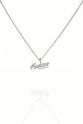 PIRAYE Gümüş Rodyum Kaplama Zirkon Taşlı Mustafa Kemal Atatürk Imzalı Kolye 925 Ayar PRY-GMS-024 - 2