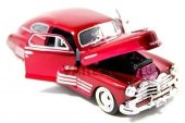 Motor Max 1948 Chevrolet Aerosedan Fleetline 1:24 Diecast Model Araba Kırmızı - 2