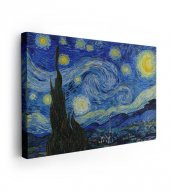 Yıldızlı Gece Kanvas Tablo - The Starry Night Vincent Van Gogh - 1