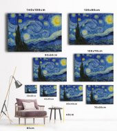 Yıldızlı Gece Kanvas Tablo - The Starry Night Vincent Van Gogh - 2