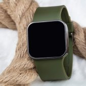 Unisex SpectrumTOUCH Yeşil Silikon Kordon Dokunmatik Dijital Led Kol Saati ST-303682 - 2