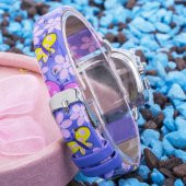 Pinkoli Kelebek Desenli Şık Trend Kız Çocuk Kol Saati-Mor - 2