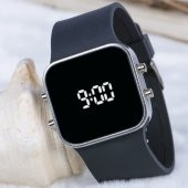 Unisex Led Ekran Trend Model Silikon Yetişkin Kız Erkek Kol Saati - 3