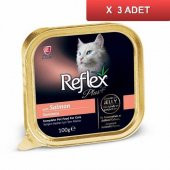 Reflex Plus Somonlu Jöleli Parça Etli Kedi Konservesi 100 GR (3 ADET) - 1
