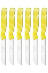 Solingen Mermer Desen Meyve Bıçağı 6lı Sarı - 1