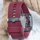Bordo Renk SPECTRUM TOUCH Matte Dokunmatik Dijital Led Erkek Kol Saati ST-303683 - 3