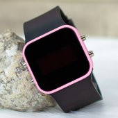 Orijinal SPECTRUM Watch Led Dijital Pembe Kare Kasa Kol Saati ST-303310 - 3