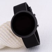 Dijital Led Tasarım Siyah Renkli Silikon Kordonlu Unisex Kol Saati ST-303518 - 2