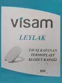 Visam Leylak Yavaş Kapanan Termoplast Klozet Kapağı (Üstten Sıkmalı) thumbnail 4
