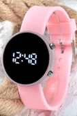 Led Watch Toz Pembe Renk Dijital Bayan Yetişkin Kız Çocuk Kol Silikon Saati ST-303560 thumbnail 1
