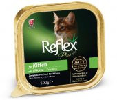 Reflex Plus Kitten Yavru Kedi Konservesi Tavuklu 100 Gr - 1