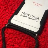 iPhone 7G/8G Yeni Model Zırh Özellikli Siyah Boyun Askılı Kılıf - 2