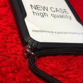 iPhone 7 Plus/8 Plus Yeni Model Zırh Özellikli Siyah Boyun Askılı Kılıf - 3