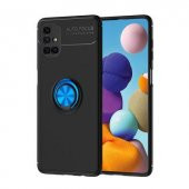 Galaxy M51 Stantlı Yüzüklü Manyetik Ravel Kılıf - 1