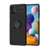 Galaxy M51 Stantlı Yüzüklü Manyetik Ravel Kılıf - 2