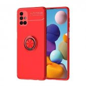 Galaxy M51 Stantlı Yüzüklü Manyetik Ravel Kılıf - 3