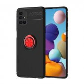 Galaxy M51 Stantlı Yüzüklü Manyetik Ravel Kılıf - 5