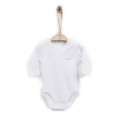 KitiKate Organik Uzun Kol Bebe Body 76582 Beyaz - 1